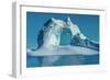 Huge Stranded Icebergs at the Mouth of the Icejord Near Ilulissat at Midnight, Greenland-Luis Leamus-Framed Photographic Print