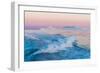 Huge Stranded Icebergs at the Mouth of the Icejord Near Ilulissat at Midnight, Greenland-Luis Leamus-Framed Photographic Print