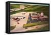 Huge Texaco Service Plaza-null-Framed Stretched Canvas