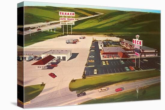 Huge Texaco Service Plaza-null-Stretched Canvas