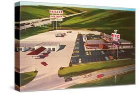 Huge Texaco Service Plaza-null-Stretched Canvas
