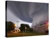 Huge Tornado Funnel Cloud Touches Down in Orchard, Iowa,-null-Stretched Canvas