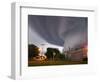 Huge Tornado Funnel Cloud Touches Down in Orchard, Iowa,-null-Framed Photographic Print