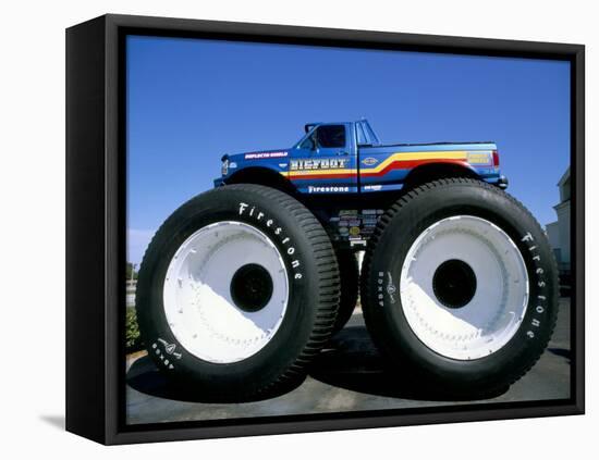 Huge Tyres, Big Foot, Customised Car, USA-John Miller-Framed Stretched Canvas