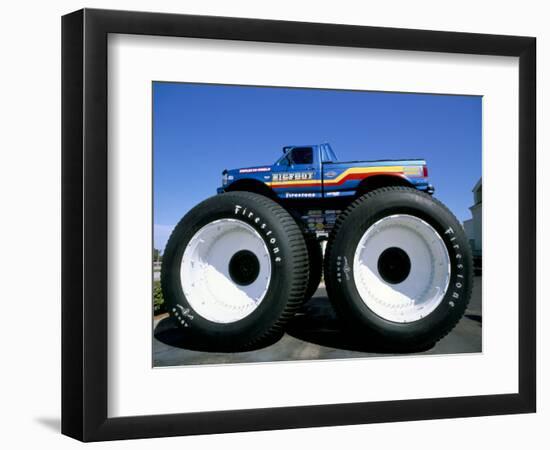 Huge Tyres, Big Foot, Customised Car, USA-John Miller-Framed Photographic Print
