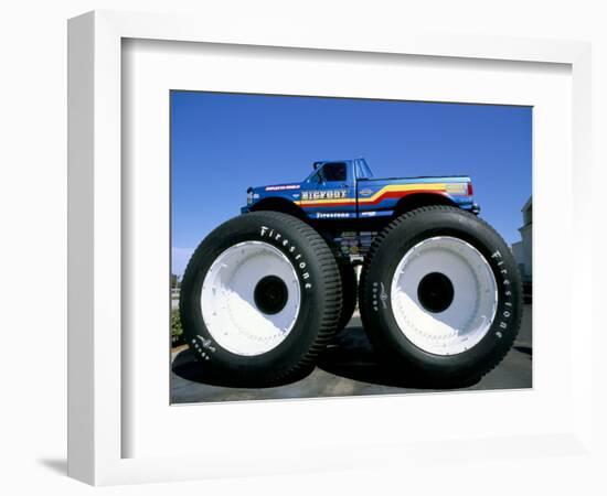 Huge Tyres, Big Foot, Customised Car, USA-John Miller-Framed Photographic Print