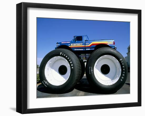 Huge Tyres, Big Foot, Customised Car, USA-John Miller-Framed Photographic Print