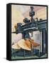 Huge vertical boring mill, 1938-Unknown-Framed Stretched Canvas