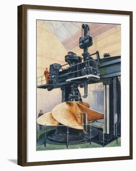 Huge vertical boring mill, 1938-Unknown-Framed Giclee Print