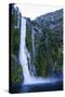 Huge Waterfall in Milford Sound, Fiordland National Park, South Island, New Zealand, Pacific-Michael Runkel-Stretched Canvas