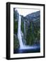 Huge Waterfall in Milford Sound, Fiordland National Park, South Island, New Zealand, Pacific-Michael Runkel-Framed Premium Photographic Print