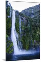 Huge Waterfall in Milford Sound, Fiordland National Park, South Island, New Zealand, Pacific-Michael Runkel-Mounted Photographic Print