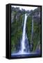 Huge Waterfall in Milford Sound-Michael-Framed Stretched Canvas