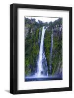 Huge Waterfall in Milford Sound-Michael-Framed Photographic Print