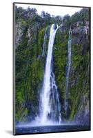 Huge Waterfall in Milford Sound-Michael-Mounted Photographic Print