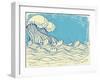 Huge Wave In Sea-GeraKTV-Framed Art Print