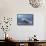 Huge Waves Crash Against a Stone Jetty at Criccieth, Gwynedd, Wales, United Kingdom, Europe-Graham Lawrence-Framed Stretched Canvas displayed on a wall