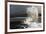 Huge Waves Crash Against a Stone Jetty at Criccieth, Gwynedd, Wales, United Kingdom, Europe-Graham Lawrence-Framed Photographic Print