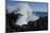Huge waves crashing against lava rocks on coast of Big Island, Hawaii-Gayle Harper-Mounted Photographic Print