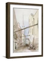 Huggin Lane, City of London, 1851-Thomas Colman Dibdin-Framed Giclee Print