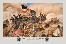 Gatlings to the Assault-Hugh Charles Mcbarron Jr.-Framed Art Print