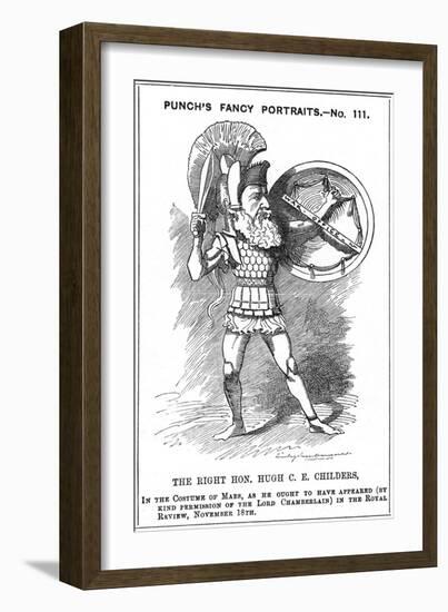 Hugh Childers Cartoon-Linley Sambourne-Framed Art Print