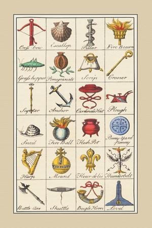 Heraldic Symbols: Crossbow and Escallop