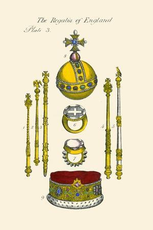 Regalia of England - Staffs, Scepters, Orb, Coronation, Rings, and Circle
