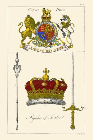 Regalia of Scotland - Arms, Staff, Sword and Crown