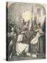 Hugh De Vermandois Receiving a Consecrated Banner from Pope Urban, 1869-null-Stretched Canvas