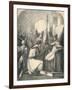 Hugh De Vermandois Receiving a Consecrated Banner from Pope Urban, 1869-null-Framed Giclee Print