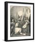 Hugh De Vermandois Receiving a Consecrated Banner from Pope Urban, 1869-null-Framed Giclee Print