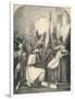 Hugh De Vermandois Receiving a Consecrated Banner from Pope Urban, 1869-null-Framed Giclee Print