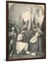 Hugh De Vermandois Receiving a Consecrated Banner from Pope Urban, 1869-null-Framed Giclee Print