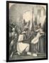 Hugh De Vermandois Receiving a Consecrated Banner from Pope Urban, 1869-null-Framed Giclee Print