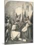 Hugh De Vermandois Receiving a Consecrated Banner from Pope Urban, 1869-null-Mounted Giclee Print