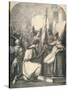 Hugh De Vermandois Receiving a Consecrated Banner from Pope Urban, 1869-null-Stretched Canvas