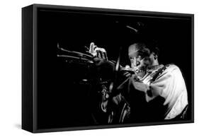 Hugh Masekela, Ronnie Scotts, London, 1994-Brian O'Connor-Framed Stretched Canvas