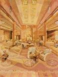 Interior of the First Class Lounge on R.M.S. 'Queen Mary'-Hugh McKenna-Framed Giclee Print