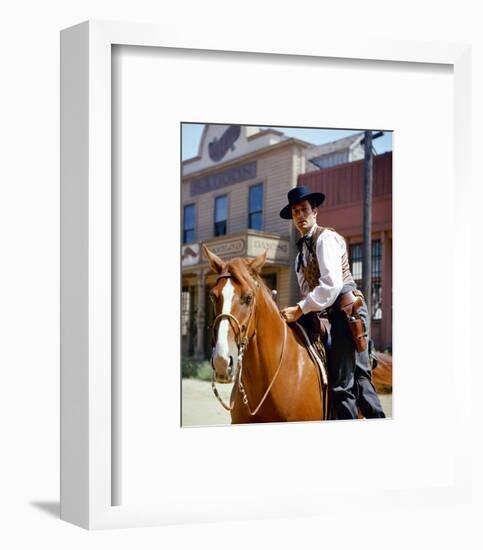 Hugh O'Brian, The Life and Legend of Wyatt Earp (1955)-null-Framed Photo