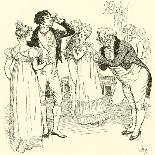 Mrs Bennet Welcomes Lydia and Her Husband-Hugh Thomson-Giclee Print