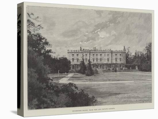 Hughenden Manor, Back View and Private Gardens-Charles Auguste Loye-Stretched Canvas