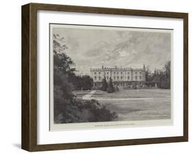 Hughenden Manor, Back View and Private Gardens-Charles Auguste Loye-Framed Giclee Print