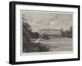 Hughenden Manor, Back View and Private Gardens-Charles Auguste Loye-Framed Giclee Print