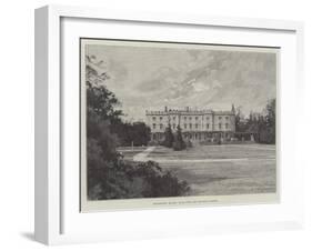 Hughenden Manor, Back View and Private Gardens-Charles Auguste Loye-Framed Giclee Print