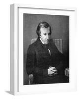 Hughes Felicite Robert De Lamennais, French Philosophical and Political Writer, 19th Century-Lecomte-Framed Giclee Print