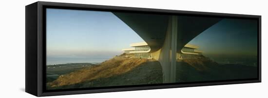Hughes Research Laboratories Overlooking Malibu-Ralph Crane-Framed Stretched Canvas