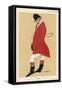 Hughie a Huntsman in Traditional Attire Smokes a Large Cigar-null-Framed Stretched Canvas