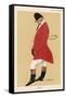 Hughie a Huntsman in Traditional Attire Smokes a Large Cigar-null-Framed Stretched Canvas
