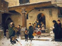 Die Erste Mass, 1894-Hugo Oehmichen-Framed Stretched Canvas
